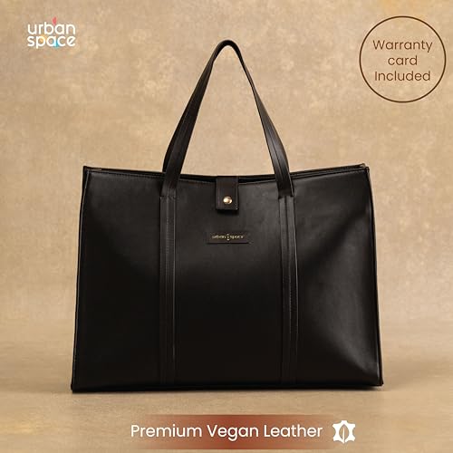 Image of Urban Space Women Tote Bag with Laptop compartment, Handbag for Work, Ladies purse, Stylish Shoulder Bag, Laptop ipad Tote Bags For Office Use, Gift for Women