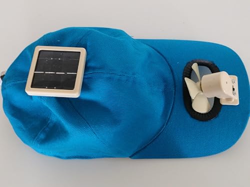 Image of Outdoor Solar Sun Power Hat Cap Cooling Cool Fan for Golf Baseball Sport - Dark Blue