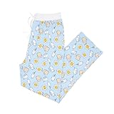 Little Sleepies Men's Pajama Pants, Viscose Derived from Bamboo Mens Sleep Bottoms, Lounge Pants with Side Pockets, Soft Men's Pajamas, Matching Family Pajamas, Blue Breakfast Buddies, XS