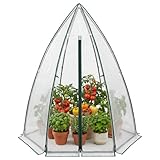 Mini Greenhouse, 54'x54'x71' Small Greenhouse for Outdoors, PE Cover with Roll-Up Zipper Door and Mesh Window, Portable Garden Greenhouse for Vegetables Flowers Herbs