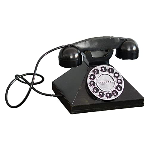 Téléphone fixe filaire vintage rétro de bureau pour maison et salon