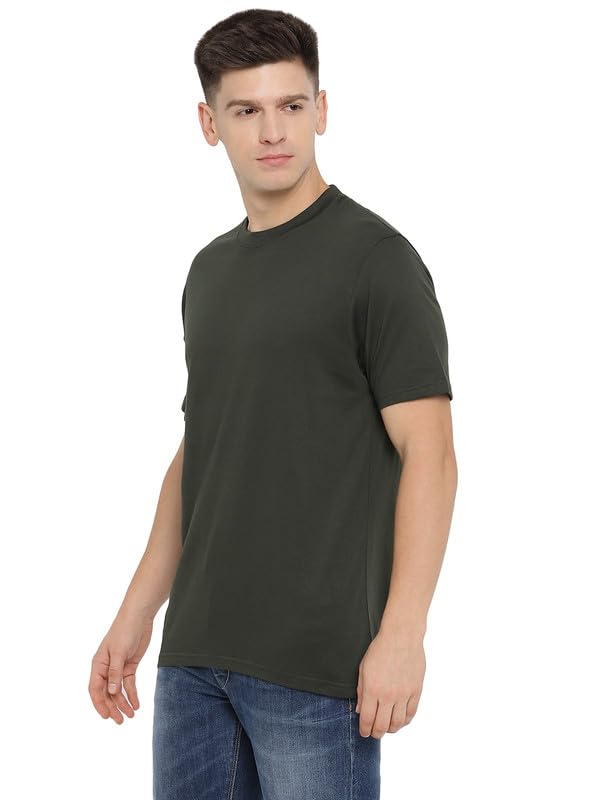 Image of AMERICAN CREW 100% Supima Cotton Round Neck T-Shirt for Men