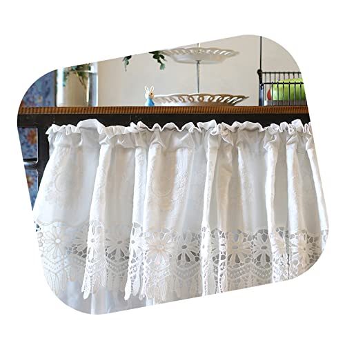 Cenefas para ventanas de doble capa con aislamiento térmico y flores caladas 7