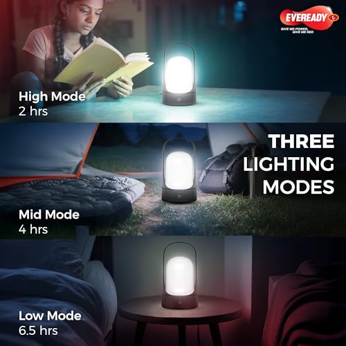 Image of Eveready Vistalite HL83, 30W Emergency Rechargeable Lantern, 360 Illumination, USB Type-C Charging, Durable ABS Build with Handle, Overcharge & Deep Discharge Protection, Pack of 1