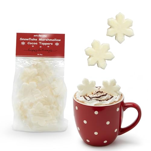 4E's Novelty Snowflake Shaped marshmallow 15Pcs - 2 inch Large