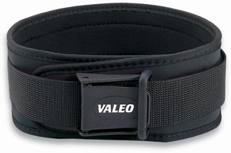 Valeo VCL4 4" Padded Weightlifting Lifting Belt with Brushed Tricot Lining and Cam Buckle