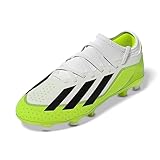 adidas X Crazyfast.3 Fußballschuhe (Fester Boden), Blanc (FTWR White/Core Black/Lucid Lemon), 37 1/3 EU
