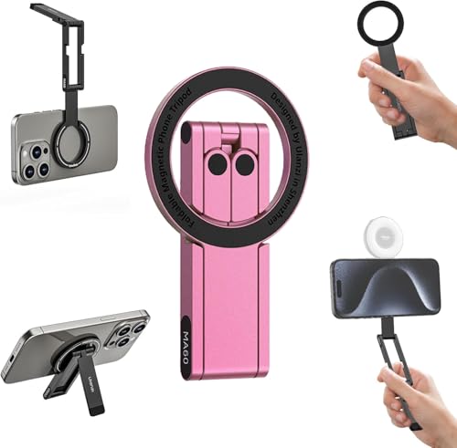 Ulanzi MA60 �X�}�z�O�r/MagSafe�Ή� ���ʃ}�O�l�b�g�� �A���~�� ���^�y�� �܂肽���ݎ� �����^�ѕ֗� ���B��_ �B�e ����ӏ܂ɍœK Android/iPhone�Ή� �s���N