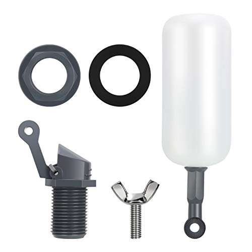 meekoo Float Ball Valve, 1/2 Inch Male Straight Thread Automatic Fill Feed Humidifier Tank Water with Adjustable Arm for Pond Livestock Water Trough Aquarium Aquaculture Hydroponics Reservoir(4 Pack) by meekoo - Image 2