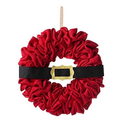 Glitzhome Santa Belt Christmas Wreath Cover