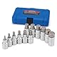 CASOMAN 12PCS 1/2 Dr. Impact Hex Bit Socket Set, Metric, H5-H22 Allen Key Socket Set, for Torque Wrench, Ratchet Wrench, CR-V