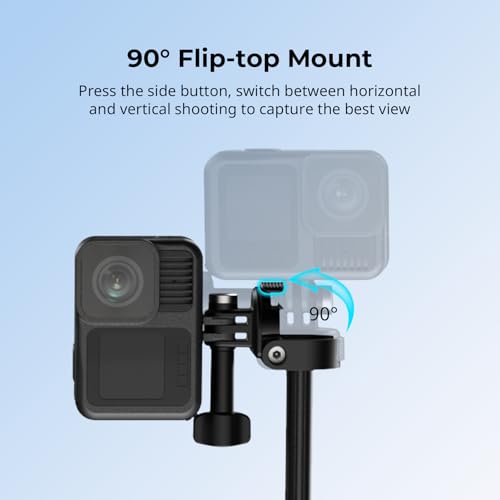 Image of SmallRig 2-in-1 Selfie Stick Tripod, 7.1-20.5in Extendable, Support Horizontal & Vertical Shooting, for GoPro Hero 13 /12 /11 /10 /9, for DJI Osmo Nano Action 6 /5 Pro /4 /3, for Insta360 Ace Pro 2-5725