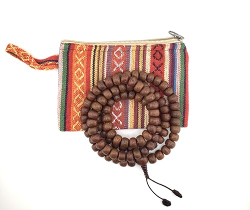 Healing Lama™ Genuine Bodhi Seed Mala. Premium Nepalese 108 Phoenix Seed Beads Prayer Japa Mala Necklace for Meditation. Blessed and Enerzized.2