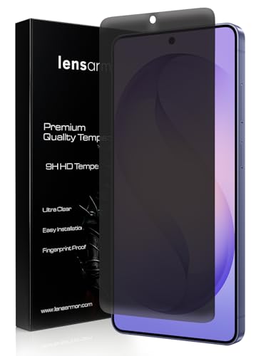Image of Lensarmor Compatible with Samsung Galaxy S26 Ultra Privacy Screen Protector (1 Pack) - Premium 0.18mm Borderless Tempered Glass, Military-Grade Protection, Ultrasonic Fingerprint Compatible