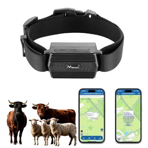 TKMARS Traceur GPS 4G pour Grands Animaux (Chiens de Chasse,
