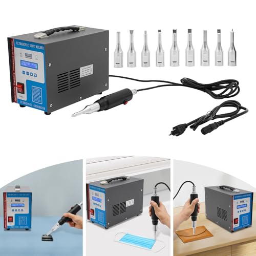 Welding Machine with 10PCS Welding Heads 700W 28KHz Ultrasonic Spot Welder Plastic Welding Machine Portable Handheld High Frequency Plastic Spot Welding Machine for ABS PP PE AC110V