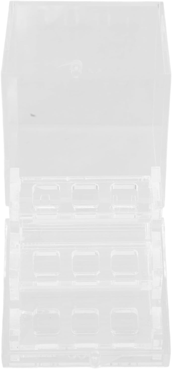 Cabilock Acrylic Specimen Box Clear Mineral Specimen Display Box 3 Tiers Jewelry Case Insect Specimen Box Mini Cube Containers Easel Agate Slices Crystal Sample Box Stone Storage Organizer