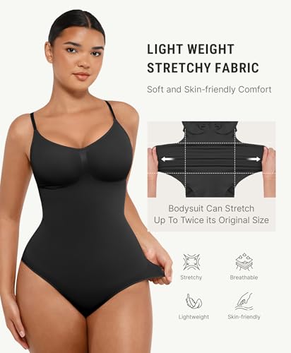 Image of FeelinGirl Shapewear Bodysuit Tummy Control Body Shaper for Women