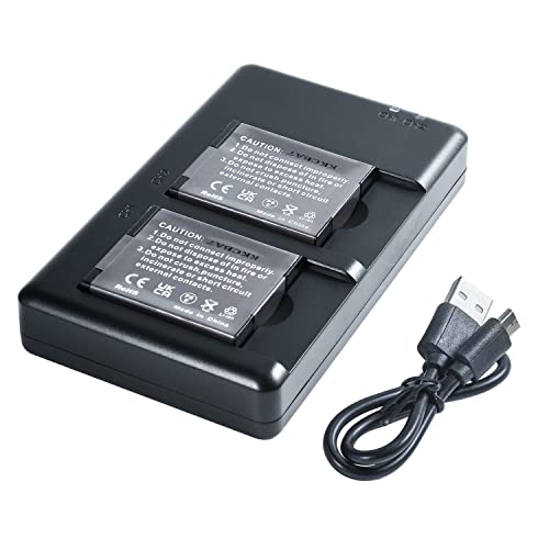 DMW-BCM13E Paquete de baterías de Litio (2 Paquetes) y Cargador Dual Compatible con Panasonic DMW-BCM13,DMW-BCM13PP y Panasonic Lumix DMC-FT5, DMC-LZ40,DMC-TS5, DMC-TZ37, DMC-TZ40 Cover