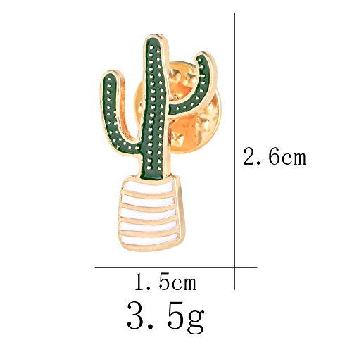 Cactus Brooch Artist Shiny Jewelry Art Student Graduation Souvenir Brooch Drip Oil Painted Enamel Pin Suitable for Hat Jacket Canvas Bag2