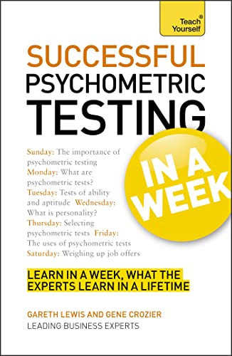 Successful Psychometric Testing In a Week A Teach Yourself Guide