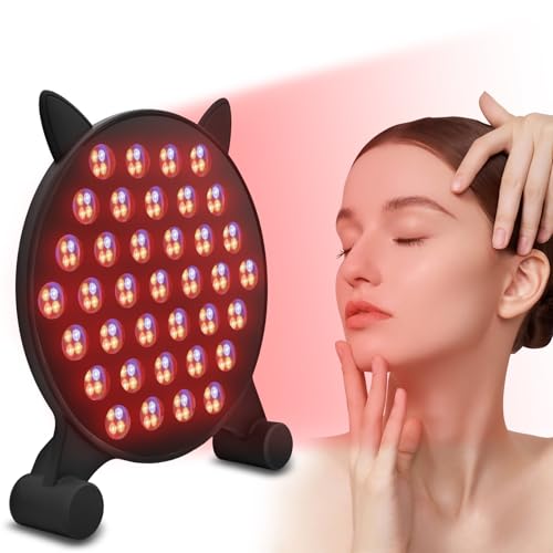 Red Light Lamp Panel, Cat Shaped Red Infrared Light, 5 Colours Colour 185 LED Light Therapy, with 6 Professional Skin Care Modes, Suitable for Face, Neck, Body, Muscle, Back Recovery Red Light Lamp Panel, Cat Shaped Red Infrared Light, 5 Colours Colour 185 LED Light Therapy, with 6 Professional Skin Care Modes, Suitable for Face, Neck, Body, Muscle, Back Recovery