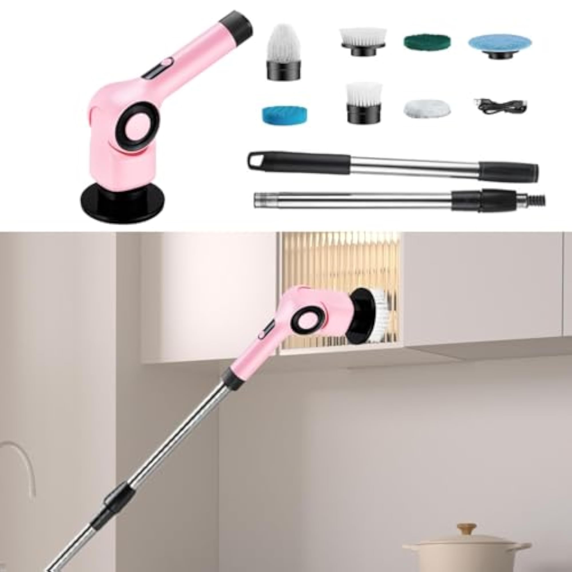 Portable Handheld Shower Cleaning Brush