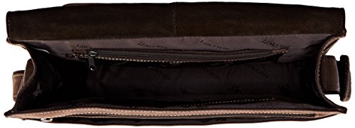Visconti Bolsa carteiro de couro envelhecido, coleção Harvard, Mocha, One Size, Bolsa carteiro de co