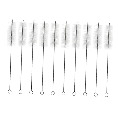 KOMBIUDA 10Pcs Tube Cleaning Brush Long Handle Household Straw Cleaners Durable Easy Storage Design for Efficient Cleaning
