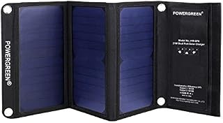 PowerGreen Solar Charger with Dual USB 21W Foldable SunPower High Efficiency Outdoor Solar