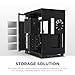 NZXT H9 Flow Dual-Chamber ATX Mid-Tower PC Gaming Case – High-Airflow Perforated Top Panel – Tempered Glass Front & Side Panels – 360mm Radiator Support – Cable Management – Black