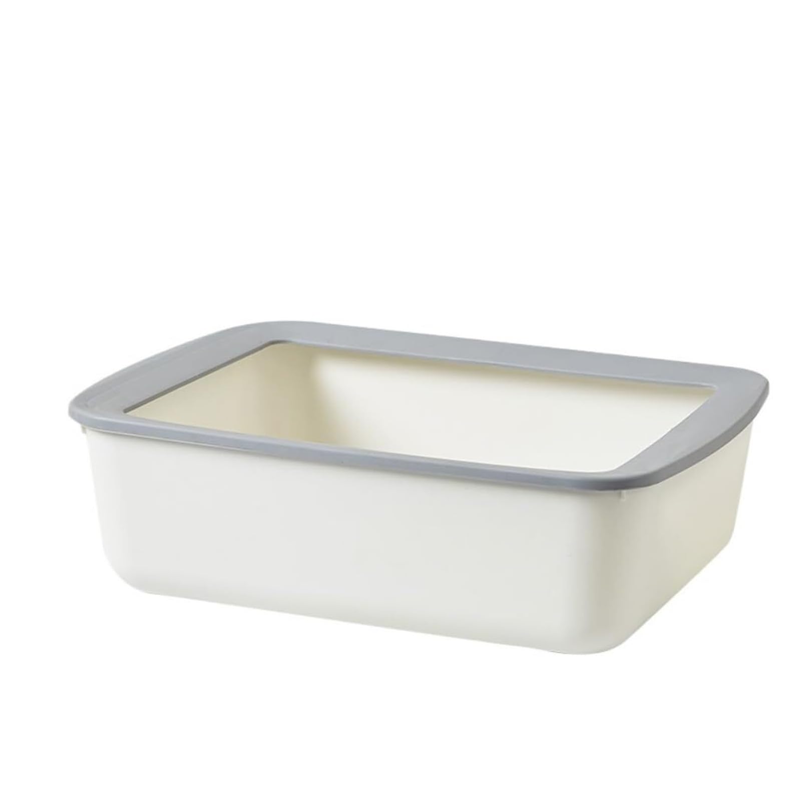 autopulente Lettiera for gatti semichiusa staccabile Lettiera for gatti for animali domestici antispruzzo con parte superiore aperta Facile da pulire Ideale for gattini grande(Wit)