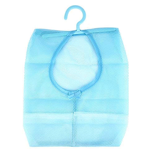 Preisvergleich Produktbild 2Pcs Mehrzweckdoppeltes überlagertes unteres Fall-Ineinander greifen-Beutel-Kleidungs-Speicher-Wä... für Badezimmer u. Spielraum 3 Farben-Blau