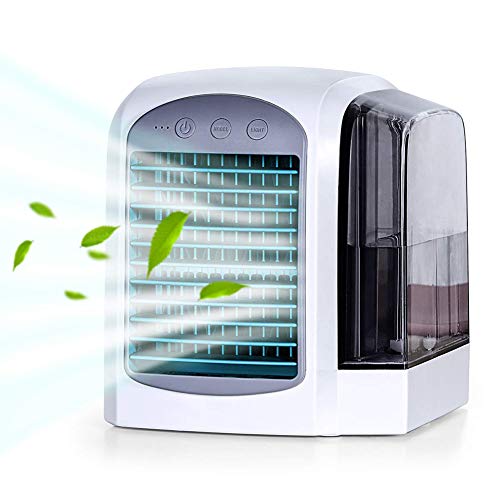3in1 Mobile Klimageräte, LuftküHler Mini Klimaanlage Tragbar, Air Cooler, Klimaanlage USB Anschluß 3 Leistungsstufen Tragbare Klimaanlage füR