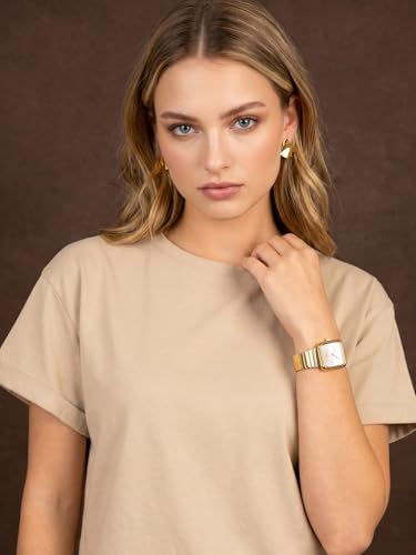 Image of JUNEBERRY Pure 100% Cotton Oversized Loose Fit Drop Shoulder Round Neck Boyfriend Fit Solid Half Sleeves T-Shirt for Women & Girls (Sizes: S to 2XL)