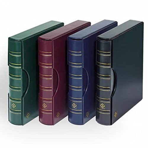 Album à monnaie Grande Leuchtturm vert au design classique haut de gamme