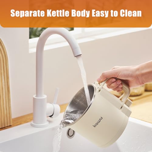 Tetera eléctrica plegable Kawu 0.9 Qt portátil para viaje miniatura 6