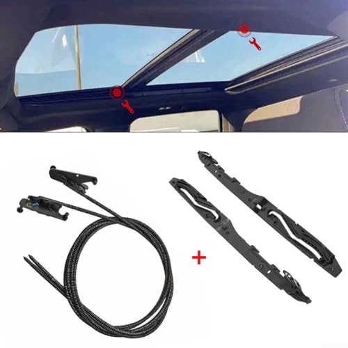 Mecanismo de cable de techo corredizo y guías de pista para Ford F-150 F-250 F-350 5