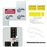 Generator Interlock Kit Compatible with General Electric GE Siemens Cutler Hammer Gould 150 or 200 Amp Panels, Generator Electrical Interlock Kit, 1 1/4 Inch Spacing Between Main and Branch Breaker