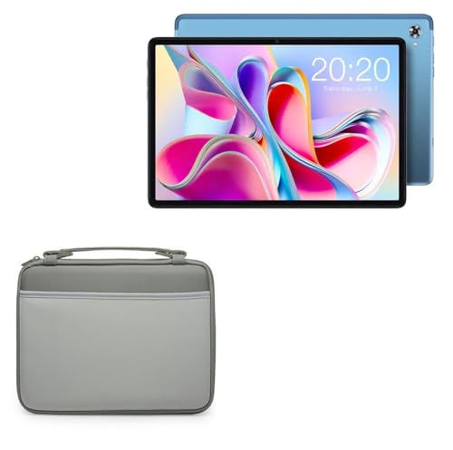 BoxWave Case Compatible with Teclast P30S - Hard Shell Briefcase, Slim Messenger Bag Briefcase Cover Side Pockets - Pewter