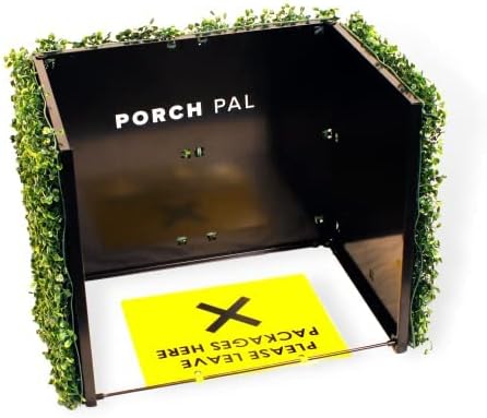 PorchPal Caja antirrobo para entrega de paquetes al aire libre, oculta tus paquetes, parece un seto, ayuda a prevenir artículos robados