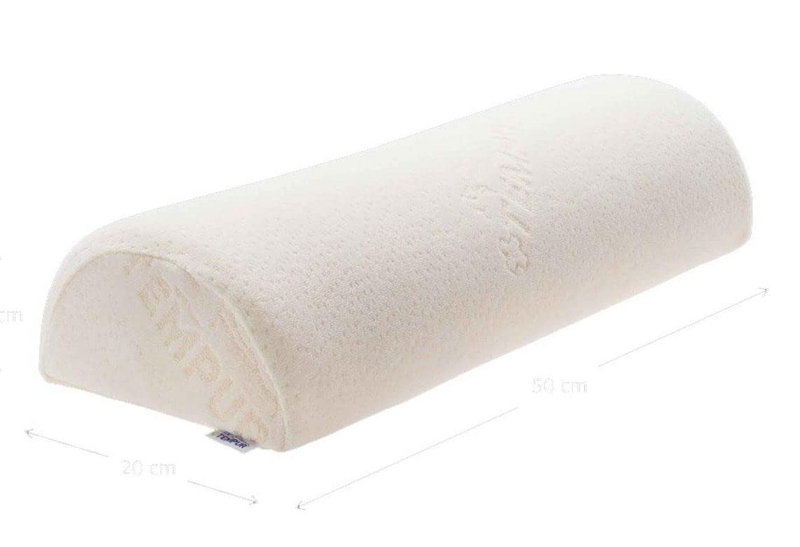 TEMPUR Uniwersalna poduszka na półksiężyc, idealna jako poduszka pod nogi lub do podparcia szyi, kolan, ramion i dolnej części pleców, 50 x 20 x 10 cm, antracytowa