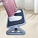 Woideklu Ergonomic Footrest for Under Desk Six Height Options for Gaming and Work, Gray