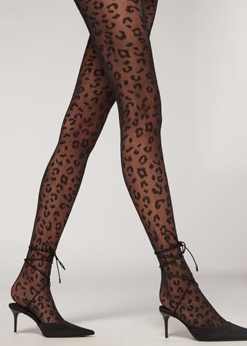 Woman's Animal Pattern 30 Denier Sheer Tights3
