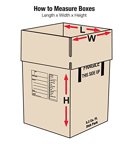 box usa moving boxes large 18"l x 18"w x 28"h 5-pack - corrugated cardboard box for shipping, mailing, packing, packaging and storage