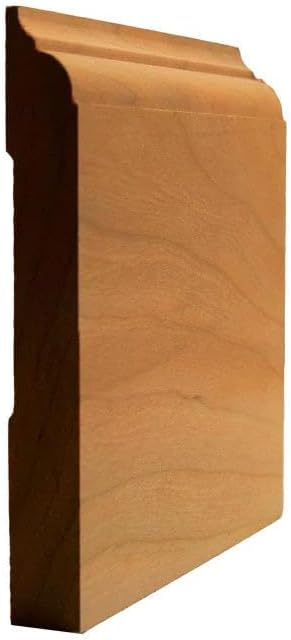 EWBB23 Nose and Cove 5-1/4 Tall Baseboard Moulding, 11/16 x 5-1/4, Cherry, 94