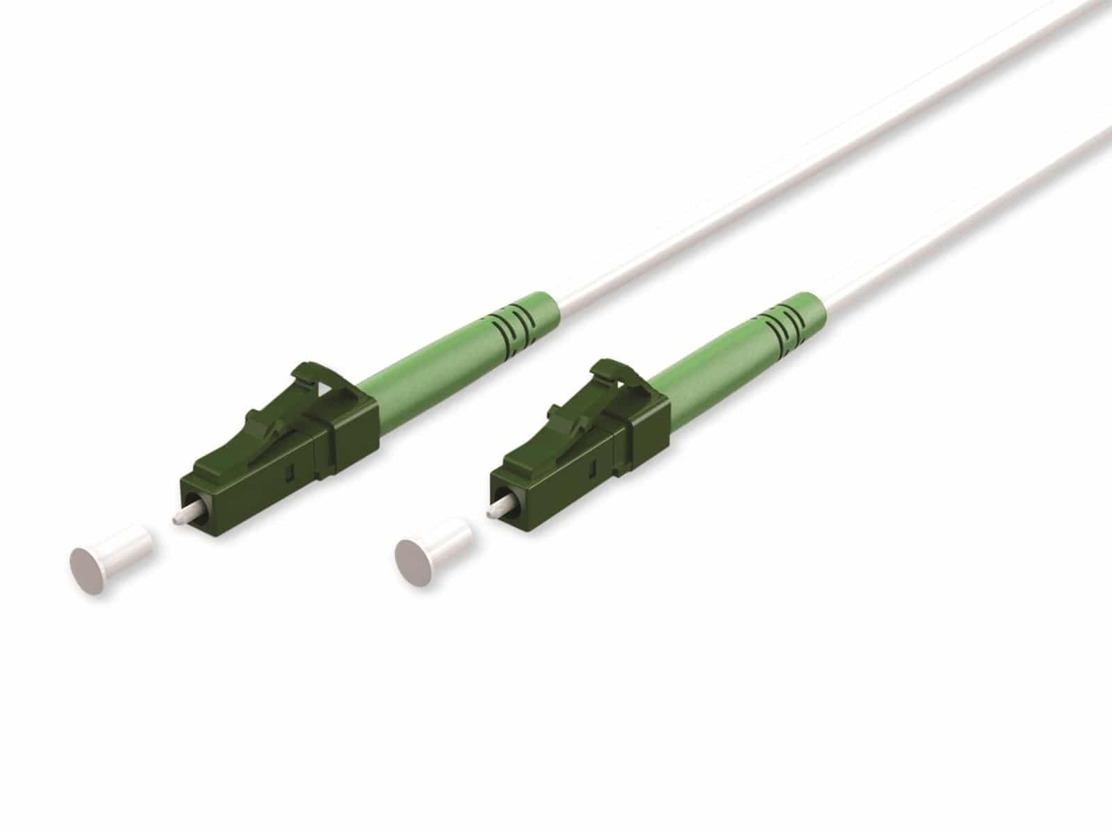 Goobay 59588 Glasfaserkabel (FTTH) / Singlemode (OS2) Simplex/LC APC (8°) Stecker auf LC-APC (8°) Stecker/Lichtwellenkabel / 10 Meter
