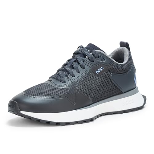 BOSS Men's Big Logo Mesh Mix Lace Up Sneaker
