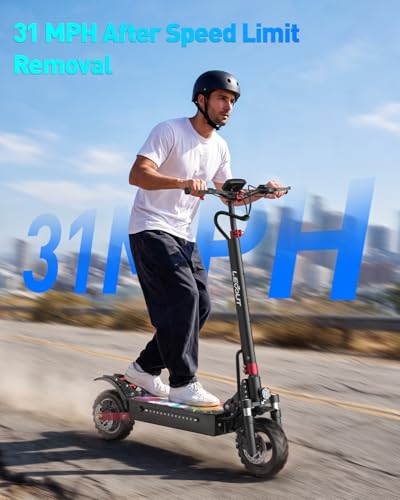 LEOOUT T88 Electric Scooter with Seat (Only) - 1500W Motor, 31 MPH Top Speed, 41 Mile Range - Image 2