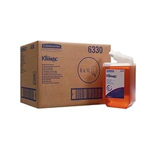 Kleenex Ultra, 6330, zeep voor handen, 1 l, Amber, 6 flacons van 1 l